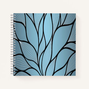 Sky Blue Hues Creative Verlass Pattern Notizbuch