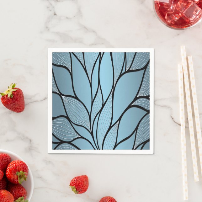 Sky Blue Hues Creative Verlass Pattern Serviette (Beispiel)