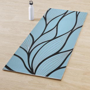 Sky Blue Hues Creative Verlass Pattern Yogamatte