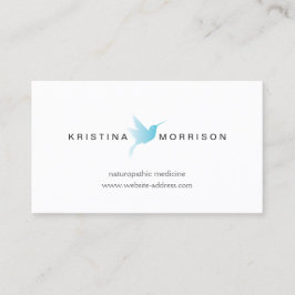Sky Blue Hummingbird Logo Naturopath, Gesundheit Visitenkarte