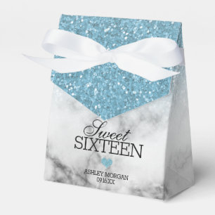 Sky Blue Imitats Glitzer/Marmorsüß 16 Geschenkschachtel