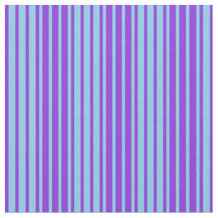 Sky Blue & Lila Lines Muster Stoff