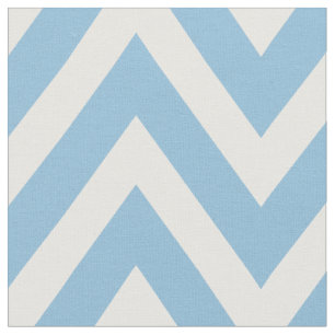 Sky Blue Modern Zickzack Großgeräte Stoff