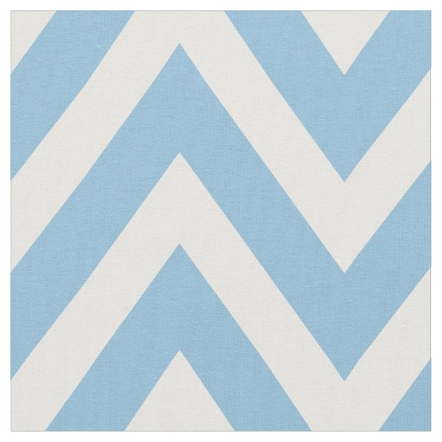 Sky Blue Modern Zickzack Großgeräte Stoff (Nahaufnahme)