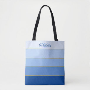 Sky Blue Ombre Color Blocks Personalisiert