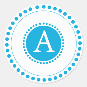 Sky Blue - Personalisierte Umschlag Aufkleber