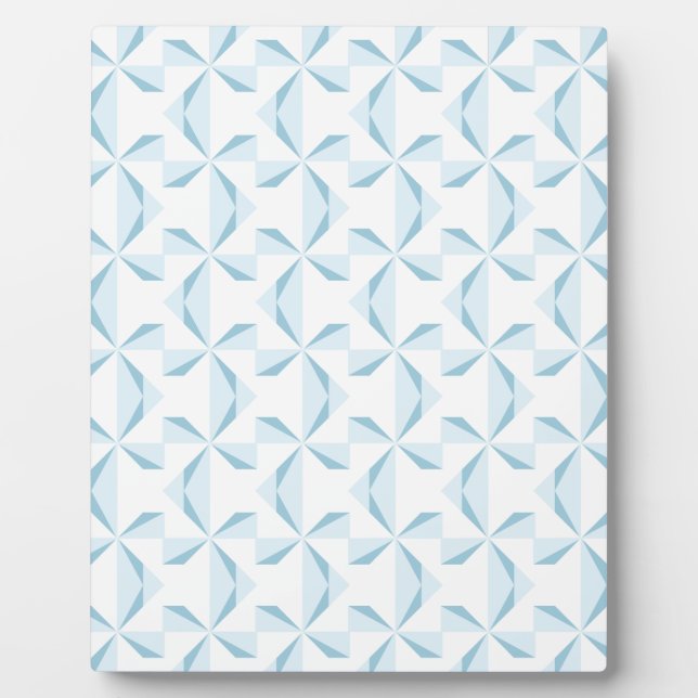 Sky Blue Pinwheels Fotoplatte (Vorderseite)