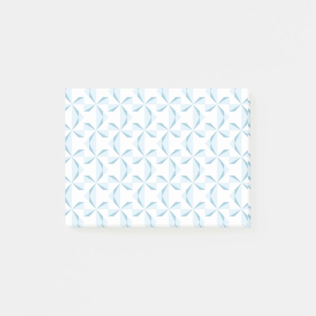Sky Blue Pinwheels Post-it Klebezettel (Vorderseite)