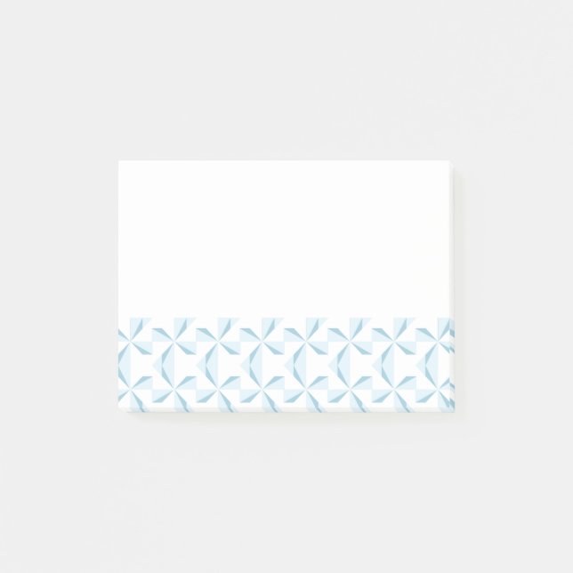 Sky Blue Pinwheels Post-it Klebezettel (Vorderseite)