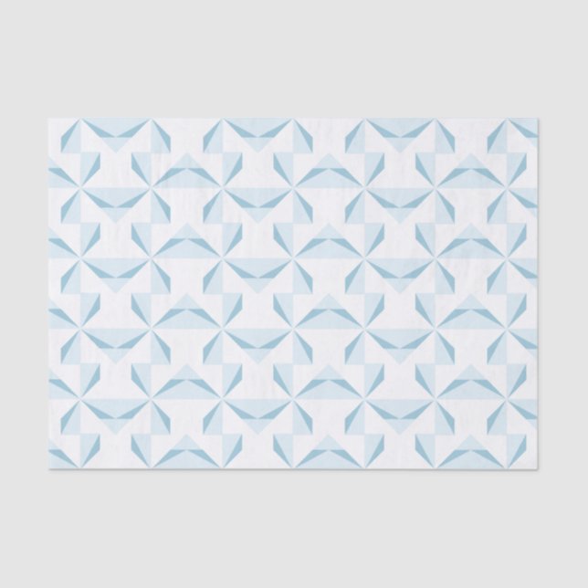 Sky Blue Pinwheels Seidenpapier (Vorderseite)
