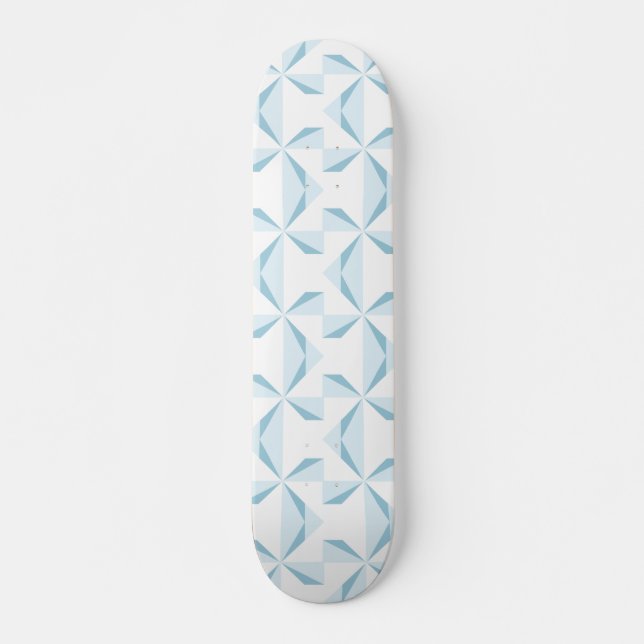Sky Blue Pinwheels Skateboard (Vorne)