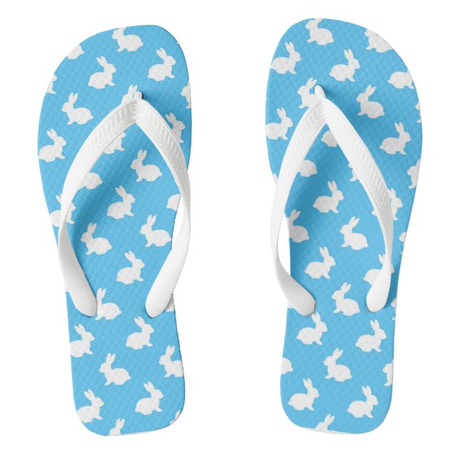Sky Blue Rabbit Flip Flops (Fußbett)