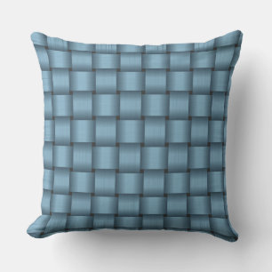 Sky Blue Ribbon Throw Kissen