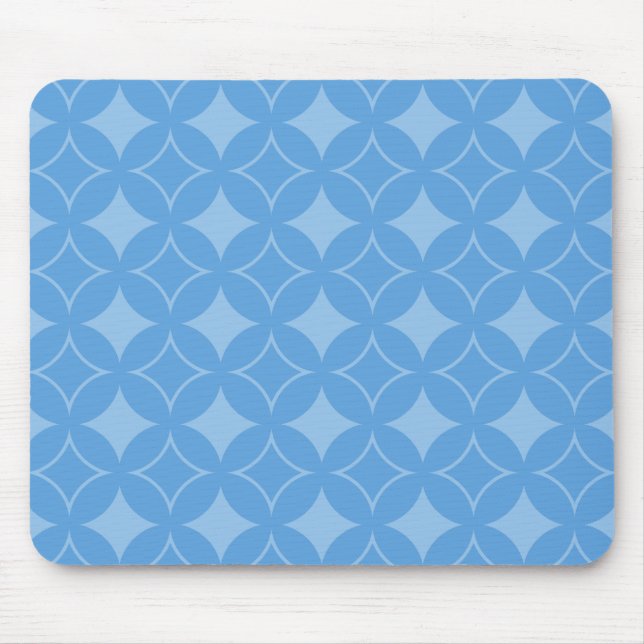 Sky Blue Shippo Muster Mousepad (Vorne)