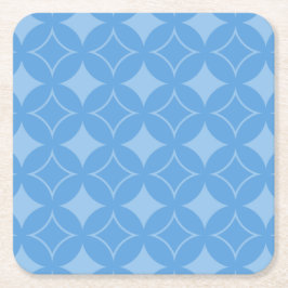 Sky Blue Shippo Muster Rechteckiger Pappuntersetzer