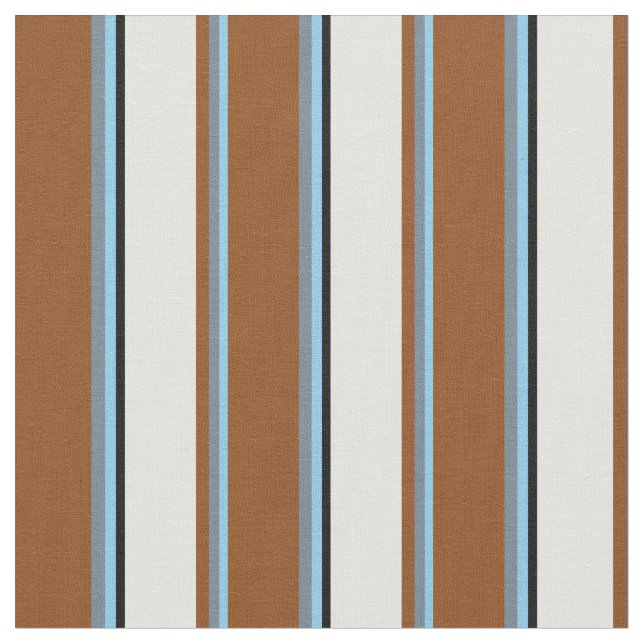 Sky Blue, Slate Gray, Brown, Light Cyan und Black Stoff (Nahaufnahme)