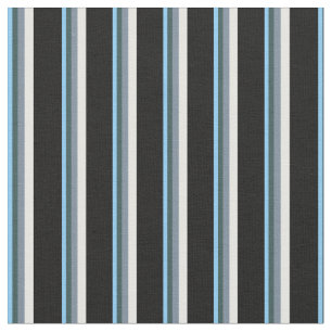 Sky Blue, Slate Gray, Minze Cream & Black Stoff