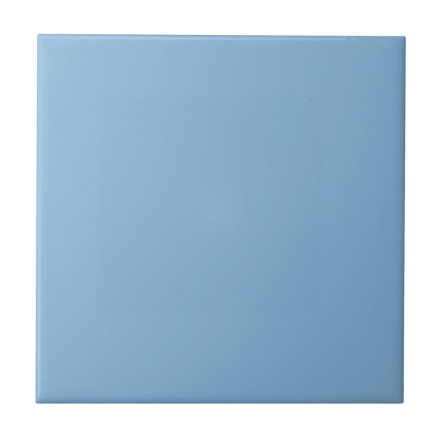 Sky Blue Solid Color | #85b5da Fliese (Vorderseite)