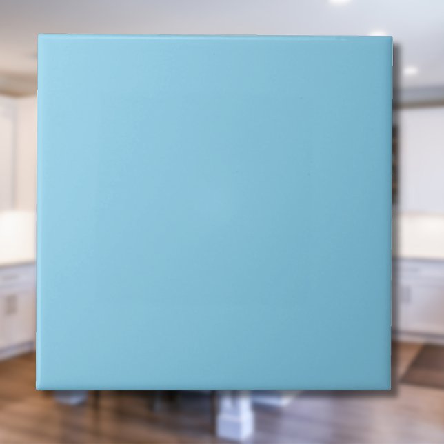 Sky Blue Solid Color | Classic | elegant Fliese (Von Creator hochgeladen)