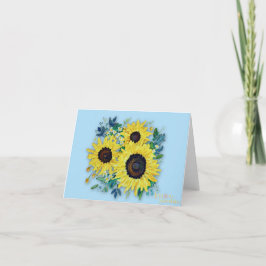 Sky Blue "Sunny Day" Card Dankeskarte