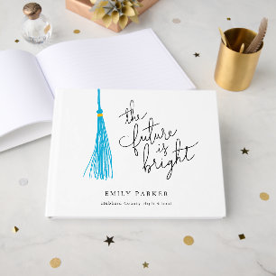 Sky Blue Tassel Die Zukunft ist hell Abschluss Gästebuch