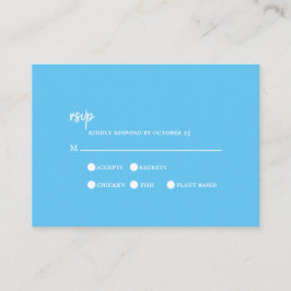 Sky Blue Typografy UAWG Enclosure Wedding Card Begleitkarte