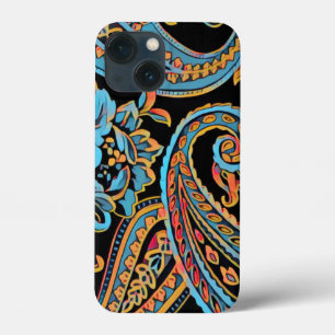Sky Blue und Autumn Orange Vintag Paisley Case-Ma Case-Mate iPhone Hülle