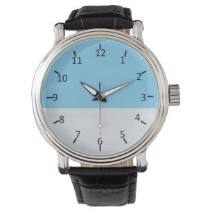 Sky Blue und Bale Silver Armbanduhr