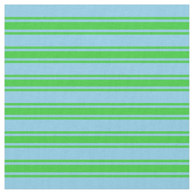 Sky Blue und Lime Green Lines Stoff (Nahaufnahme)