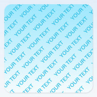 Sky Blue (veränderbare Farbe!) Ombre & Text Muster