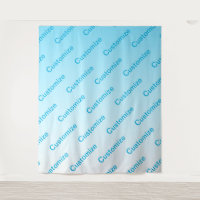 Sky Blue (veränderbare Farbe!) Ombre & Text Muster