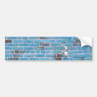Sky Blue Vintag Brick Wall Texture Autoaufkleber