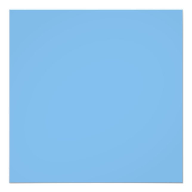 Sky Blue (Vollfarbe) Aero Fotodruck (Vorne)