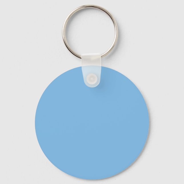 Sky Blue (Vollfarbe) Aero Schlüsselanhänger (Vorderseite)