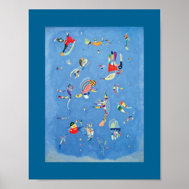 Sky Blue von Wassily Kandinsky Poster (Vorne)