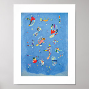 Sky Blue von Wassily Kandinsky Poster