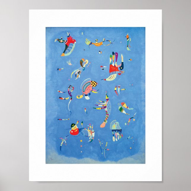 Sky Blue von Wassily Kandinsky Poster (Vorne)
