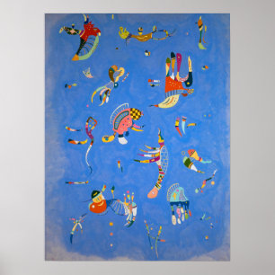 Sky Blue von Wassily Kandinsky Poster