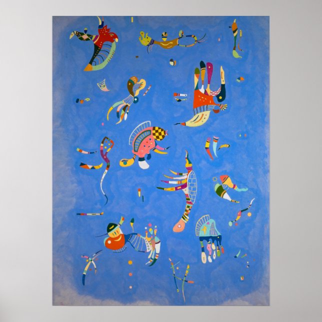 Sky Blue von Wassily Kandinsky Poster (Vorne)