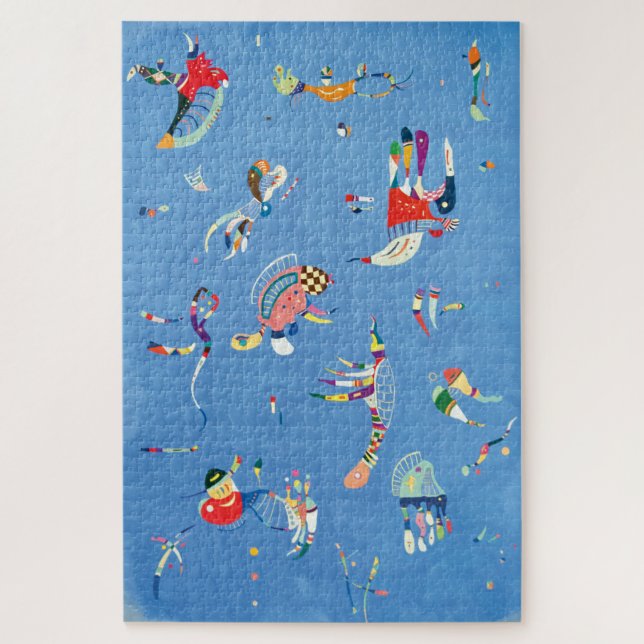 Sky Blue von Wassily Kandinsky Puzzle (Vertikal)