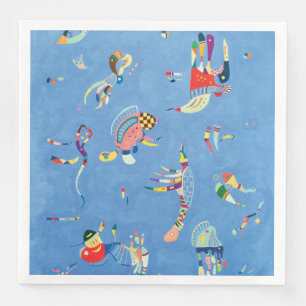 Sky Blue von Wassily Kandinsky Serviette