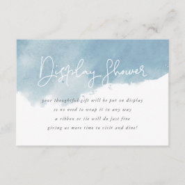 Sky Blue Watercolor Display Showdusche kein Gesche Begleitkarte