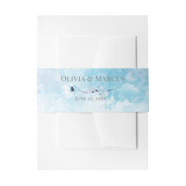 Sky Blue Watercolor Wash Einladungsbanderole