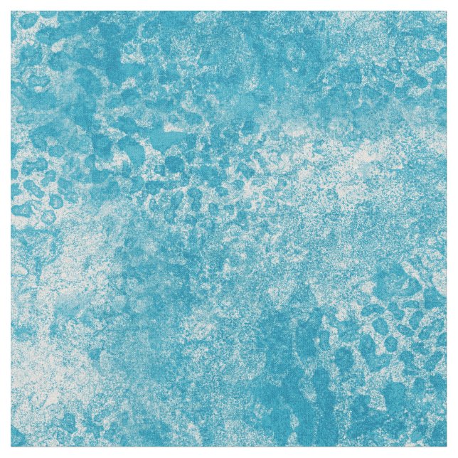 Sky Blue & White Coral Textur Stoff (Nahaufnahme)