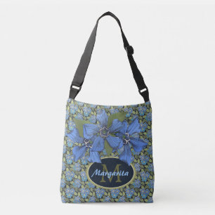 Sky Blue Wildblume Delight Tragetaschen Mit Langen Trägern
