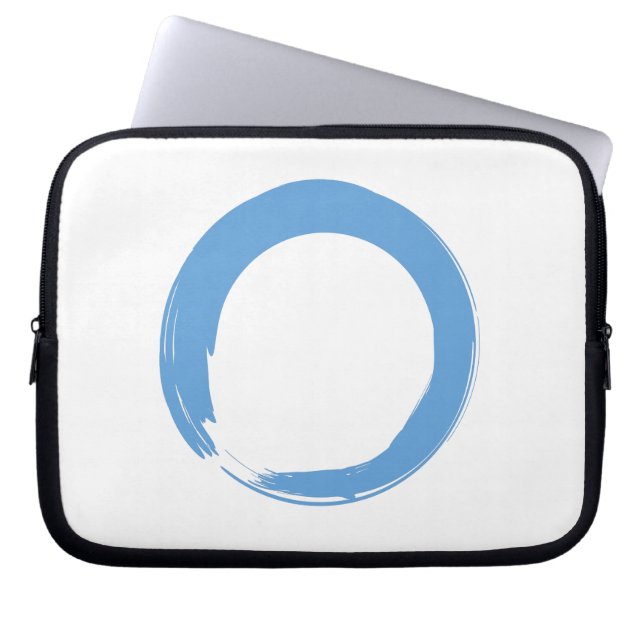 Sky Blue Zen Symbol Laptopschutzhülle (Vorderseite)
