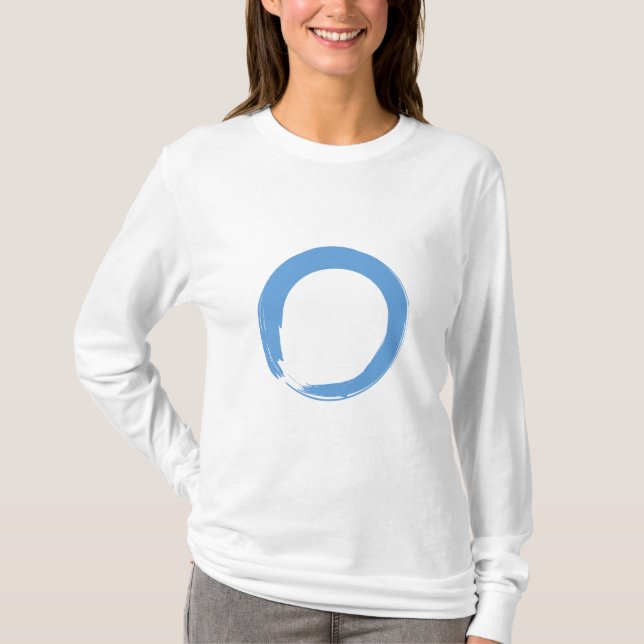 Sky Blue Zen Symbol T-Shirt (Vorderseite)