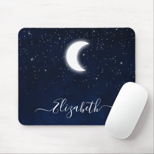 Sky Celestial Moon Stars Mousepad