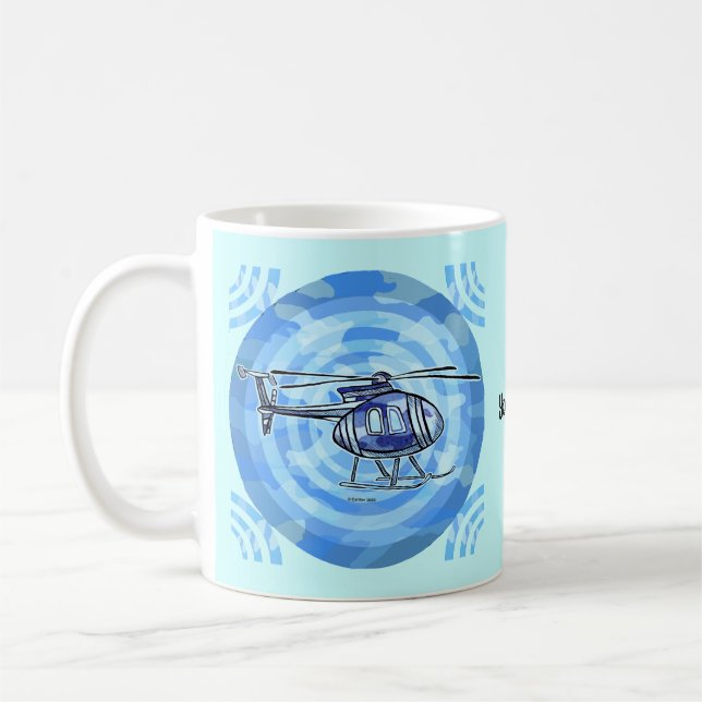 Sky Chopper Helicopter Tasse (Links)