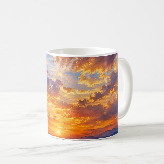 Sky & Clouds Mug Kaffeetasse (VorderseiteRechts)
